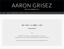 Tablet Screenshot of aarongrisez.com